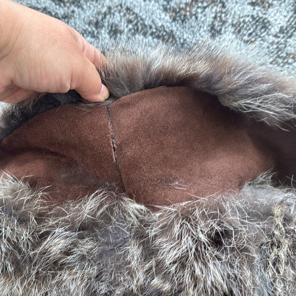 Vintage Racoon Fur and Suede Jacket - Picture 9 of 10